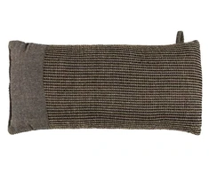Saunas spilvens Rento KENNO, lins, 50 x 22 cm, brūna/šampanieša
