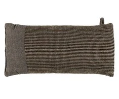 Saunas spilvens Rento KENNO, lins, 50 x 22 cm, brūna/šampanieša