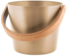 Saunos kibiras Rento champagne, aliuminis, 5 l, 23 x 23 cm, šampano sp.