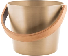 Saunos kibiras Rento champagne, aliuminis, 5 l, 23 x 23 cm, šampano sp.
