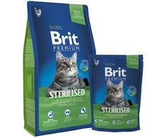 Sausas kačių ėdalas Brit Premium Cat Sterilised, su vištiena, 1,5kg