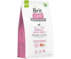 Brit Care Sustainable Adult Small Breed vištiena&amp;Insect sausas Maistas šunims, 1kg