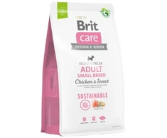 Brit Care Sustainable Adult Small Breed vištiena&amp;Insect sausas Maistas šunims, 3kg