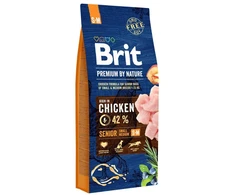 BRITPREMIUM Sausas šunų maistas Brit Premium Nature Senior vištiena 3kg