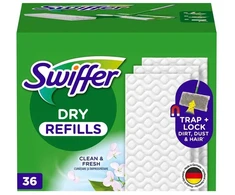 Sausų grindų šluosčių papildymas Swiffer, įvairioms grindims, 36 vnt.