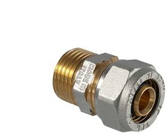 TDM Brass 1030 sulankstomas antgalis, 18 mm x 1/2 colio, žalvaris/nikelis
