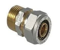 Savelkama sprausla TDM Brass 1030, 32mm x 1", misiņš/niķelis