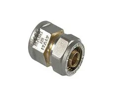 Užveržiamas antgalis TDM Brass 1035, 32mm x 1", žalvaris/nikelis
