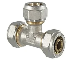Savelkams trejgabals TDM Brass 1045, 90 °, 26mm, misiņš/niķelis