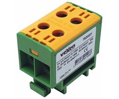 Jungiamasis gnybtas Vexen Electric TS2035Y, 2x2,5-35 mm², geltonos/žalios spalvos