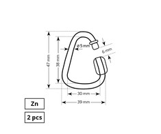 Greitoji jungė Haushalt, delta, ZN, 2DD, 5 mm