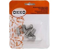 Jungtis Okko F, 6,5 mm, pilkos spalvos, 6 vnt.
