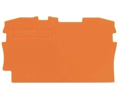 Jungties Wago galinė plokštelė 0,8 mm, oranžinės spalvos.