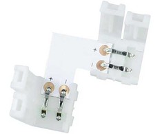 Jungtis LED juostai SMD LED-CON-L10, balta sp.