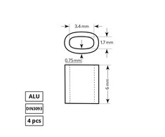 Haushalt Cobi ROPE GRIP 1.5 MM DIN3093 4PCS