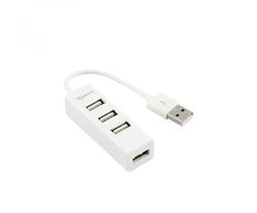 Sbox Technology Sbox H-204W USB šakotuvas, 4 prievadų, Coconut Baltas