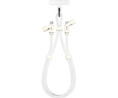 Sbox LANYARD Baltas Type-C -Type-C 1.5m Baltas