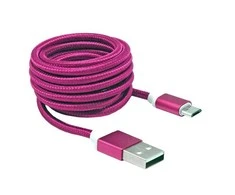Sbox Technology Sbox USB->Micro USB M/M 1.5m USB-10315P Pitaya Rožinė