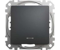 Schneider Electric SCHNEIDERE Schneider Sedna Design SDD114106L laiptų jungtis su apšvietimu juodo antracito dizaino ir elementais