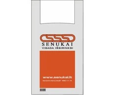 Senukai Hdpe shopping bags 40/10x64 50mk lv logo