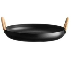Serviravimo padėklas Maku 645378, skersmuo 19 cm, juodas
