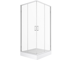 Showerstyle Dušo kabina 3D PRIVIA 800x800mm, kampinis padėklas, sifonas