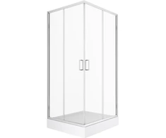 Showerstyle Dušo kabina 3D PRIVIA 900x900mm, kvadratinis padėklas, sifonas