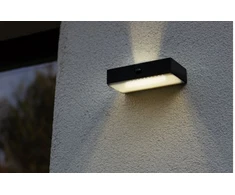 Sieninis lauko šviestuvas Lutec Lutec Connect, 5W, LED, IP54, antracito sp., 10.5 cm x 4.3 cm