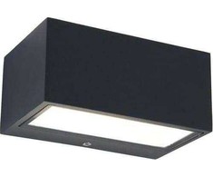 Sieninis šviestuvas Āra sienas lampa Lutec Clgemini 1891S, 9W, LED, IP54, pelēka krās., 7 cm x 10 cm