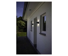 Sieninis šviestuvas Āra sienas lampa Lutec Clgemini 1891S, 9W, LED, IP54, pelēka krās., 7 cm x 10 cm