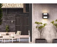 Sieninis šviestuvas Āra sienas lampa Philips Arbour, 4.5W, LED, IP44, antracīta krās., 12.7 cm x 13 cm