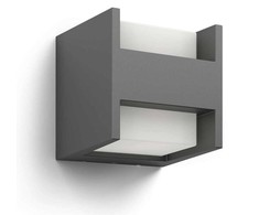 Sieninis šviestuvas Sieninis lauko šviestuvas Philips Arbour, 4.5W, LED, IP44, antracito sp., 12.7 cm x 13 cm