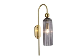 Sieninis šviestuvas Lampa sienas Light Prestige Piega LP-939/1W smoked, E14, 1 x 40 W