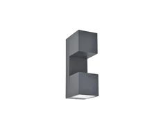 Sieninis šviestuvas Lutec Wall outdoor luminaire Fari LED 10W 3K 1200LM IP54 dark pilkas