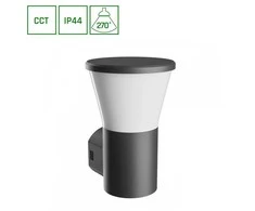Spectrum Pastatomas lauko šviestuvas 6W GU10 CCT 450lm IP44 juodas