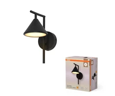 Osram 5W LED sieninis šviestuvas FUJI, juodas, 3000K