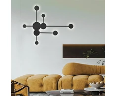 Viokef 17,9W LED sieninis šviestuvas MOSAIC, juodas, 3000K, 4267100