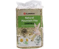 Alpių šienas graužikams Flamingo 500g su ramunėlėmis