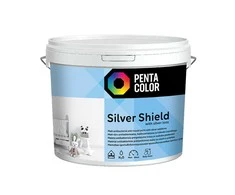 Sienu krāsa Pentacolor Sidabrinis Shield, balta, 5 l
