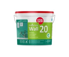 Sienų dažai VIVACOLOR Žalias LINE WALL 20, pusiau matiniai, baltos sp., A bazė, 2,7 l