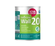 Sienų dažai Vivacolor Žalias Line Wall 20, balta sp., 0.9 l