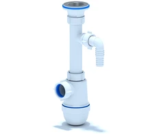 Sifonas praustuvui Ani Plast B1300EU, balta sp.