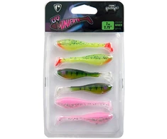 Silikoninis masalas FOX RAGE Mini Fry UV Maišytų Spalvų 6 vnt. 7 cm
