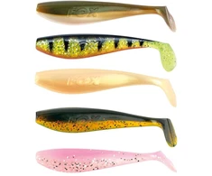 Guminukas FOX RAGE Slick Shad 9 cm UV Maišytų Spalvų 5 vnt.
