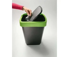 Šiukšliadėžė Rotho 1754408850, juoda/pilka, 25 l, 47,6 cm x 25,2 cm