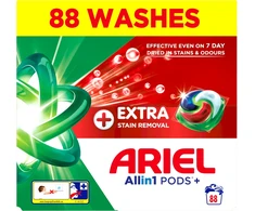 Ariel All-in-1 PODs +Extra Stain Removal Skalbimo Kapsulės, 88 Skalb