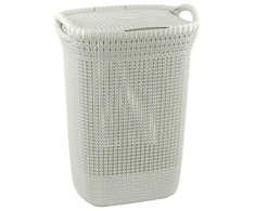 Skalbinių dėžė Curver 228391, 57 l, balta/smėlio spalvos, 45,2 cm x 34,1 cm