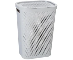 Skalbinių dėžė Curver Infinity Dots, 60 l, pilka, 44 cm x 35 cm
