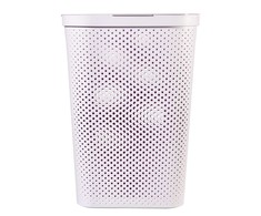 Skalbinių dėžė Curver Infinity Dots, 60 l, balta, 44 cm x 35 cm