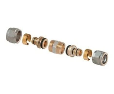 Išardomoji užveržiama jungtis TDM Brass 1440, 20mm, žalvaris/nikelis